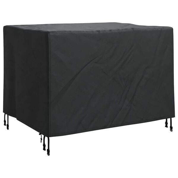 vidaXL Furniture Cover Plain Black 110 x 84 x 70 cm 210D Oxford Fabric