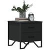 vidaXL Bedside Cabinets 2 pcs Black 40x41x40 cm Engineered Wood