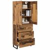 vidaXL Highboard Old Wood 69.5 x 34 x 180 cm Engineered Wood