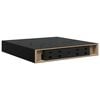 vidaXL Floating Wall Shelves 2 pcs High Gloss Black 23x23,5x3,8 cm MDF