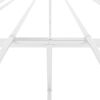 vidaXL Metal Bed Frame without Mattress White 135x190cm