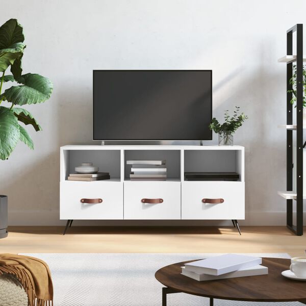 vidaXL TV Cabinet White 102x36x50 cm Engineered Wood
