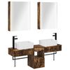 vidaXL Bathroom Cabinet Set 5 pcs Smoked Oak Engineered Wood