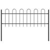 vidaXL Garden Fence 4 pcs Grey 6.8 x 0.6 m Powder-coated Steel