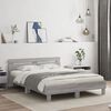 vidaXL Bed Frame without Mattress Grey Sonoma 140x200 cm