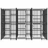 vidaXL Outdoor Dog Kennel Steel 5.53 m&sup2;