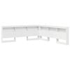 vidaXL Storage Headboard White 200 cm Engineered Wood