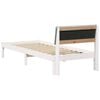 vidaXL Bed frame White and light grey 80 x 200 cm Solid pine wood