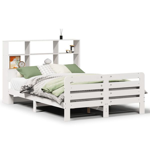 vidaXL Bed Frame without Mattress White 160x200 cm Solid Wood Pine