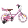 vidaXL Kids Bike 12'' for 2-4 Years Old Light Pink