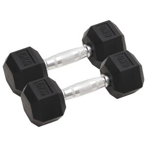 vidaXL Dumbbells 2 pcs 6 kg Total Cast Iron