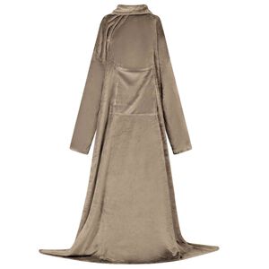 vidaXL Blanket Hoodie Camel F Flannel