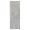 vidaXL Book Cabinet Concrete Grey 67x24x161 cm Engineered Wood