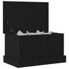 vidaXL Storage Box Black oak 50 x 30 x 28 cm Engineered Wood
