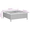 vidaXL Garden Table Beige 70x70x25 cm Rattan and Acacia Wood