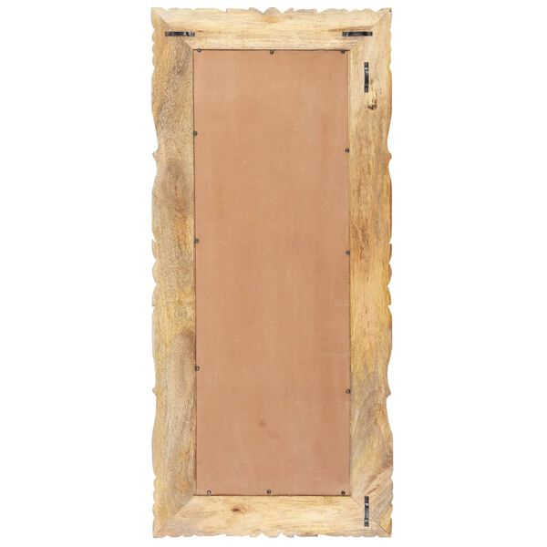 vidaXL Mirror 110x50 cm Solid Mango Wood