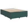 vidaXL Bed Frame without Mattress Dark Green 140x190 cm Velvet