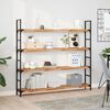 vidaXL Floating Shelves 4 pcs 140x20x4 cm Oil Finished Solid Wood Acacia