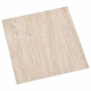 vidaXL Flooring Planks White and Wood Color 5.11 m&sup2; 55 pcs PVC