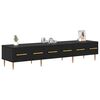 vidaXL TV Cabinet Black Oak 150 x 36 x 30 cm Engineered Wood