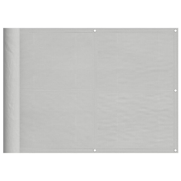 vidaXL Balcony Screen Light Grey 75x800 cm 100% Polyester Oxford