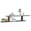 vidaXL Wall-Mounted TV Shelf Grey 125x18x23 cm Engineered Wood