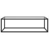 vidaXL Coffee Table Black with Tempered Glass 120x60x35 cm