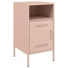 vidaXL Bedside Cabinets 2 pcs Pink 36x39x68 cm Steel