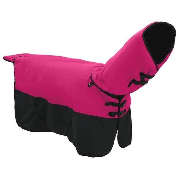 vidaXL Horse Blanket Pink and Black 95 cm Polyester