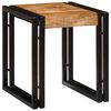 vidaXL Nesting Table 3 pcs Brown and Black Solid Mango Wood and Metal