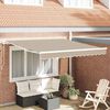 vidaXL Retractable Awning Manual Beige 350 x 250 cm Fabric