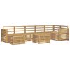 vidaXL Outdoor Sofa Set 8 pcs White Solid Acacia Wood