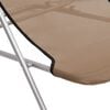 vidaXL Folding Beach Chairs 2 pcs Taupe Textilene&Powder-coated Steel