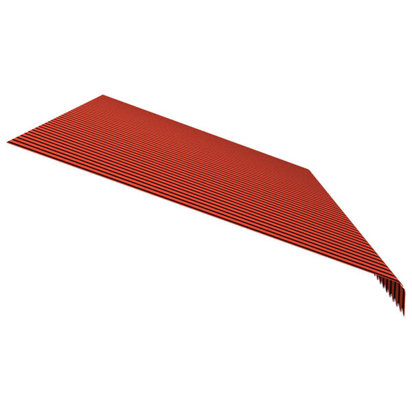 vidaXL Awning Top Sunshade Canvas Orange and Brown 600x300 cm