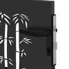 vidaXL Garden Gate with Lock Black 85 x 100 cm Powder-coated steel
