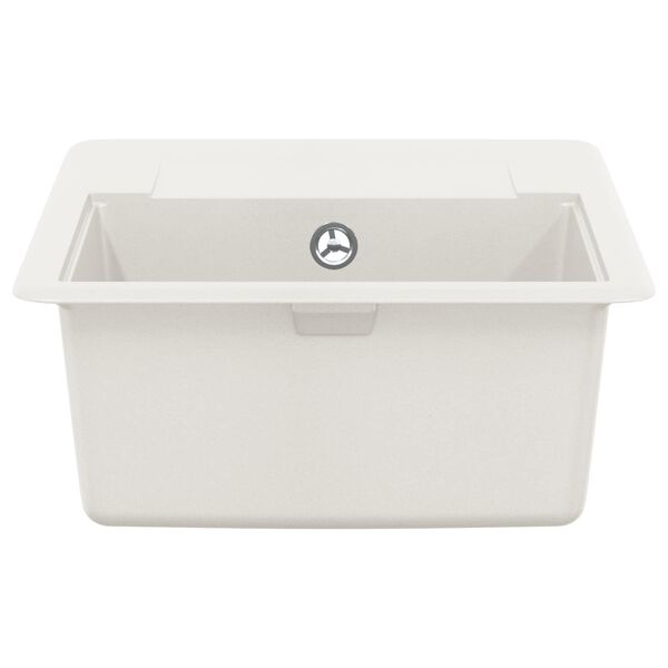 vidaXL Sink White 560 x 460 mm 80% Quartz and 20% Resin