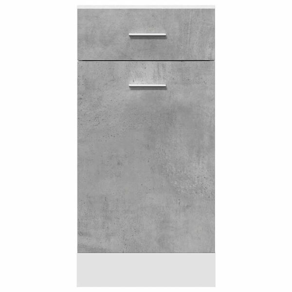 vidaXL Drawer Bottom Cabinet Lyon Concrete Grey 40x46x81.5 cm Engineered Wood