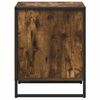vidaXL Bedside Table Smoke Oak 50 x 39.5 x 50 cm Engineered Wood