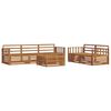 vidaXL Outdoor Sofa Set 6 pcs Natural Solid Acacia Wood