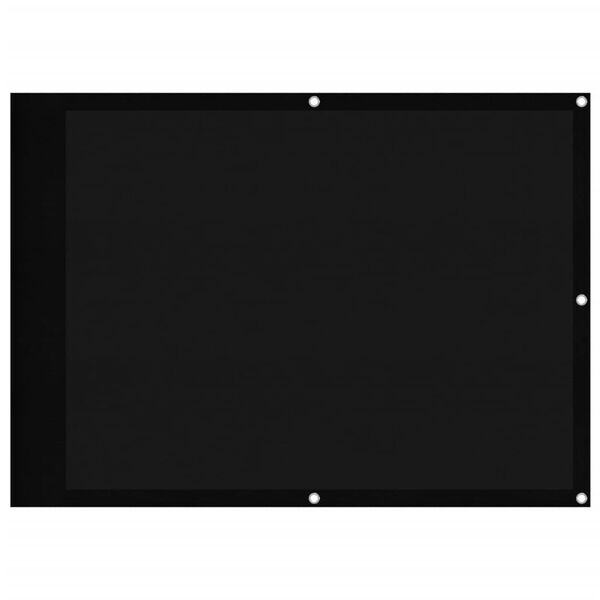 vidaXL Balcony Screen Black 75x700 cm 100% Polyester Oxford