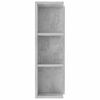 vidaXL Bathroom Mirror Cabinet Concrete Grey 80x20.5x64 cm Engineered Wood