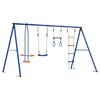 vidaXL Outdoor Swing Set Multicolour Steel and PE