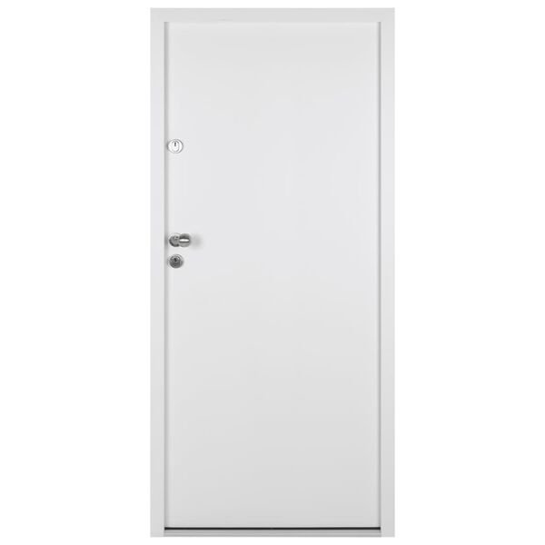 vidaXL Front Door White 100x200 cm Aluminium