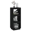 vidaXL Book Cabinet/Room Divider Black 40x35x103 cm Solid Pinewood