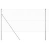 vidaXL Welded Wire Fence Ground Fix 50 x 1 m Galvanised Steel Silver