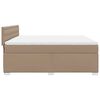 vidaXL Box Spring Bed with Mattress Cappuccino 180x200 cm Faux Leather
