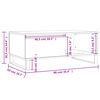 vidaXL Coffee Table White 90x50x36.5 cm Engineered Wood