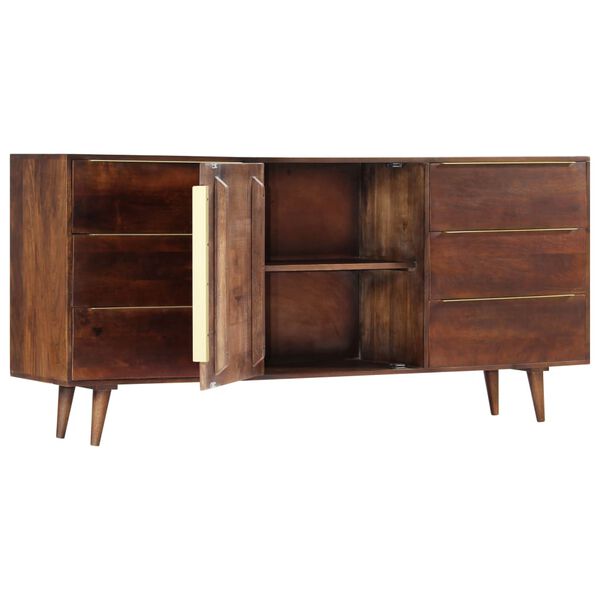 vidaXL Sideboard with 6 Drawers 175x40x82 cm Solid Mango Wood