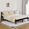 vidaXL Bed Frame without Mattress Solid Wood Pine 140x200cm Black