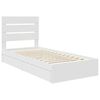 vidaXL Storage Bed with Headboard White 90 x 190 cm Engineered Wood